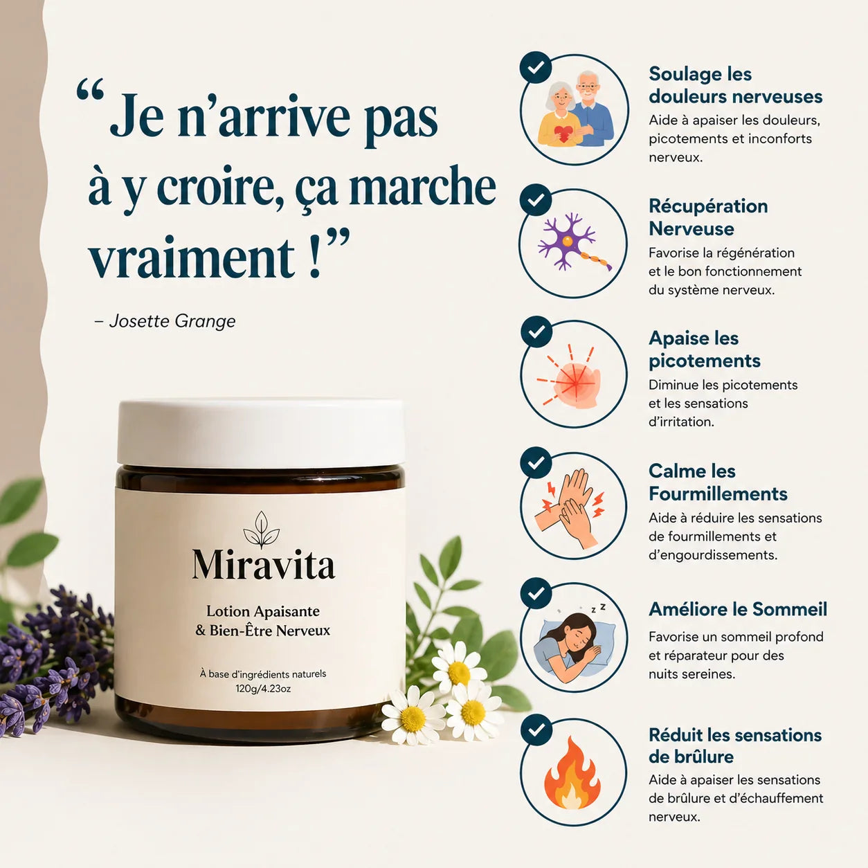 Miravita - Éliminez les douleurs nerveuses de l’intérieur